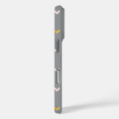 Coques Case-Mate iPhone Blush Noir Rose Gris Or Cœurs (Verso / Droite)