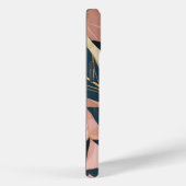 Coques Case-Mate iPhone Blush Pink Gold Boho Collection Feuille tendance (Verso / Droite)