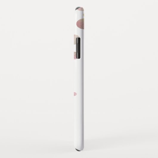 Coques Case-Mate iPhone Blush Pink Pastel Iriascendance Nom Confetti (Dos/Droite)