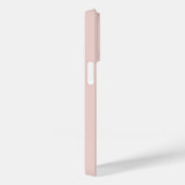 Coques Case-Mate iPhone Blush Rose Champagne Blanc Monogramme Moderne Nom (Verso / Droite)