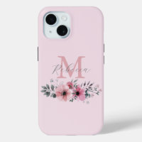 Blush rose chic botanique aquarelle florale