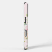Coques Case-Mate iPhone Blush Rose Gold Floral Monogrammé  (Verso / Droite)