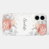 Coques Case-Mate iPhone Blush rose rose or argent blanc (Verso (horizontal))