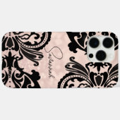 Coques Case-Mate iPhone Blush rose victorien Floral Damask (Verso (horizontal))