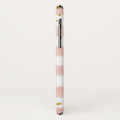 Coques Case-Mate iPhone Blush, White Stripes, Gold Confeti Cell Case (Dos/Gauche)