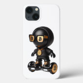 Coques Case-Mate iPhone  Bman on a Hoverboard, Bitcoin, by Natasha Us   (Verso)