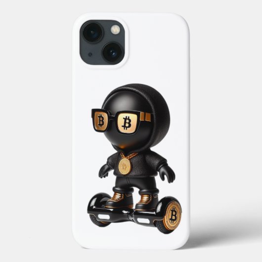 Coques Case-Mate iPhone  Bman sur un Hoverboard, Bitcoin, par Natasha Us   (Verso)