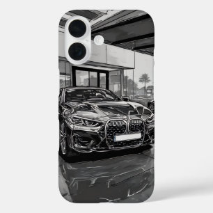 Coques iPhone 16 BMW - Shadow Grille Dominance