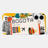 Coques Case-Mate iPhone Bogotá Boarding Pass - Culture Colombie (Verso (horizontal))