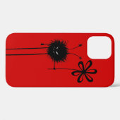Coques Case-Mate iPhone Bogue à fleurs rouges personnalisable (Verso (horizontal))