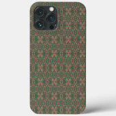 Coques Case-Mate iPhone Bohème Feuilles de automne verdure Motif sans cout (Verso)