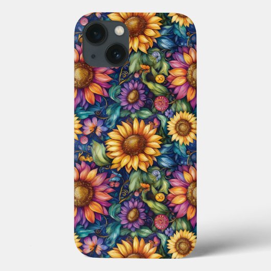 Coques Case-Mate iPhone Bohème Floral Dreamscape Vibrant Motif (Verso)