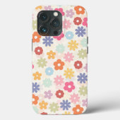 Coques Case-Mate iPhone Boho 70's Retro Daisy Flowers (Verso)