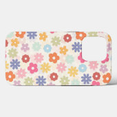 Coques Case-Mate iPhone Boho 70's Retro Daisy Flowers (Verso (horizontal))