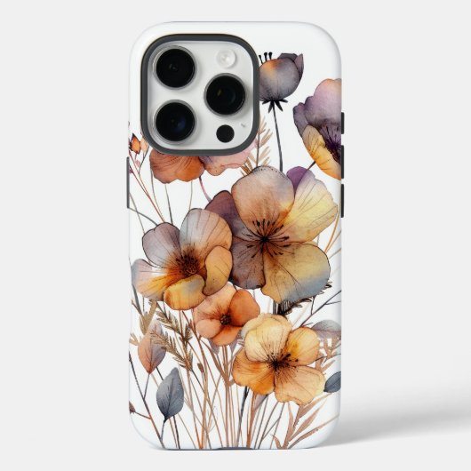 Coques Case-Mate iPhone Boho Aquarelle Botanique Floral (Verso)