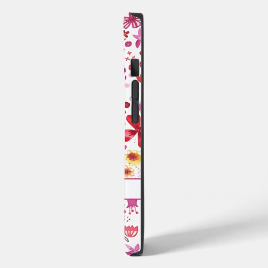 Coques Case-Mate iPhone Boho Aquarelle Nom floral (Verso / Gauche)