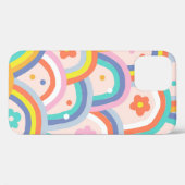 Coques Case-Mate iPhone Boho bébé été whimsical arc-en-ciel transparent pa (Verso (horizontal))