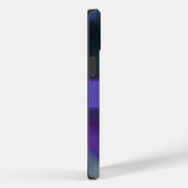 Coques Case-Mate iPhone Boho bleu violet Chic Abstrait avec nom (Verso / Droite)