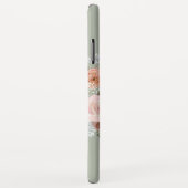 Coques Case-Mate iPhone Boho Blush rose Floral Wreath Sage Vert Nom (Dos/Droite)