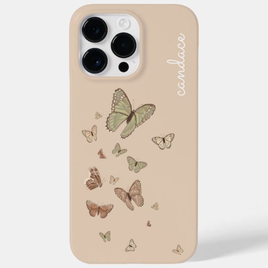 Coques Case-Mate iPhone Boho Butterfly Neutral Nom du désert (Verso)