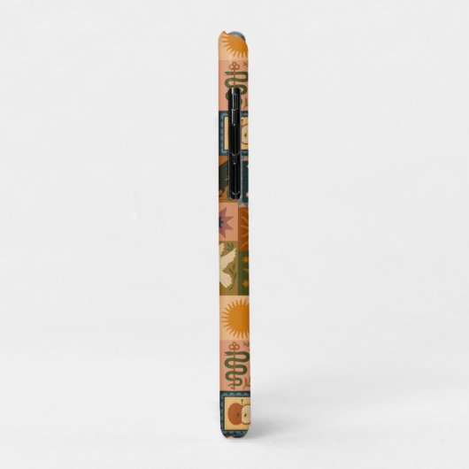 Coques Case-Mate iPhone Boho Celestial | Soleil et lune rétro (Dos/Gauche)