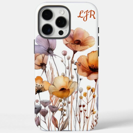 Coques Case-Mate iPhone Boho Chic Aquarelle Florale (Verso)