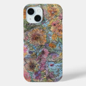 Coques Case-Mate iPhone Boho Chic Flower Garden aquarelle peinture (Verso)