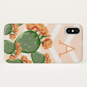 Coques Case-Mate iPhone Boho Chic Flower Prickly Pear Cactus (Dos (Horizontal))