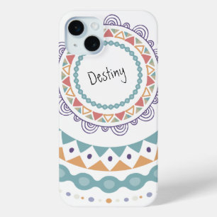 Coque iPhone 15 Mini Boho Chic Mandala Design