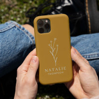 Boho Chic Minimaliste Personnalisé Mustard Jaune