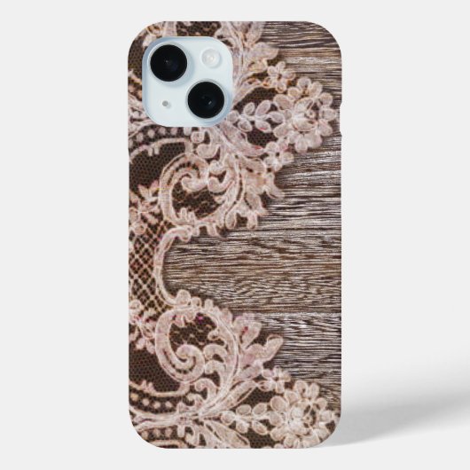 Coques Case-Mate iPhone boho chic Rustique Western Country Grange dentelle (Verso)