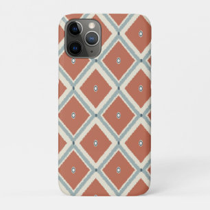 Case-Mate iPhone Case Boho Chic Terracotta et Indigo Géométrique Ikat Pa