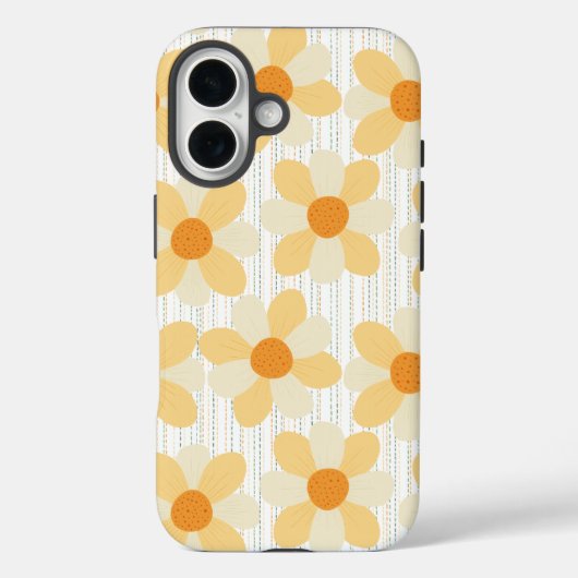 Coques Case-Mate iPhone Boho Daisies + pluie arc-en-ciel (Verso)