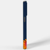 Coques Case-Mate iPhone Boho Daisies Whimsical Botanical Navy Bleu (Verso / Droite)