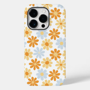 Coque Pour iPhone 14 Pro Boho Daisy Art - dessiné à la main
