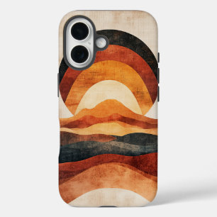 Coques iPhone 16 Boho Desert Sunrise Téléphone Case