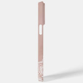 Coques Case-Mate iPhone Boho Dusty Rose Mandala Nom personnalisé (Verso / Droite)