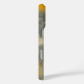Coques Case-Mate iPhone Boho Elegance Abstraite moutarde & Gris Art (Verso / Droite)