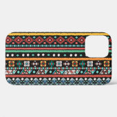 Coques Case-Mate iPhone Boho ethnique : impression de pixels géométriques (Verso (horizontal))