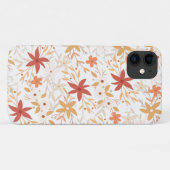 Coques Case-Mate iPhone Boho fleurs abstraites récolter l'os de rouille or (Dos (Horizontal))