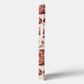 Coques Case-Mate iPhone Boho Floral Deep Berry rose sur crème Monogramme (Verso / Droite)