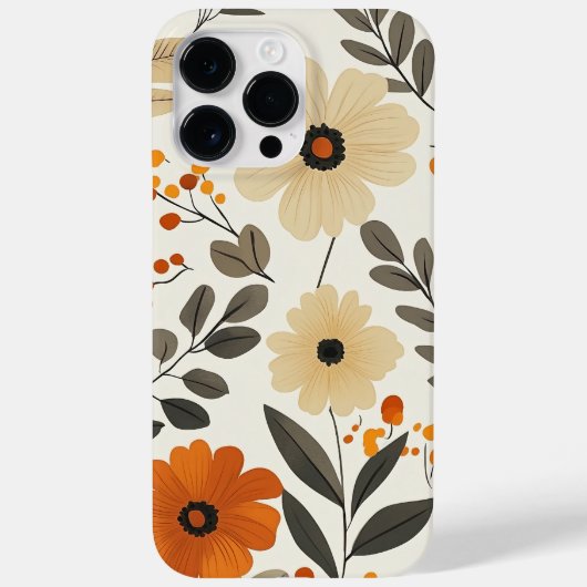 Coques Case-Mate iPhone Boho Floral Earth Tones (Verso)