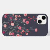 Coques Case-Mate iPhone Boho floral foncé (Verso (horizontal))