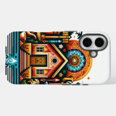 Coques Case-Mate iPhone Boho Folk Art Dream Home Illustration pour iPhone (Verso (horizontal))