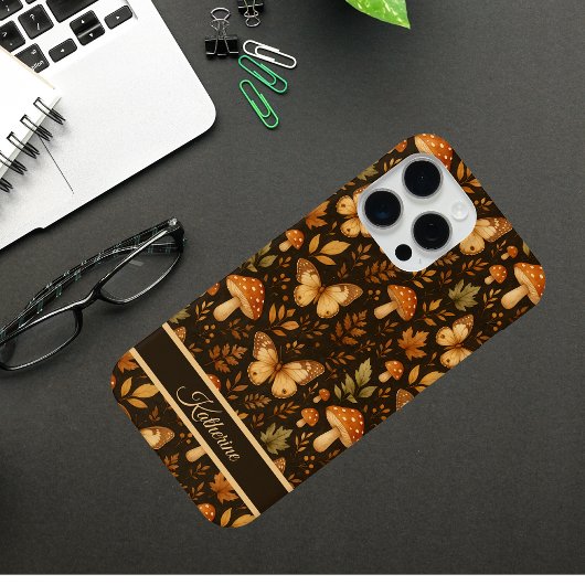 Coques Case-Mate iPhone Boho Forêt Bois Champignons |  Couleurs d'Automne
