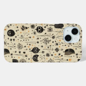 Coques Case-Mate iPhone Boho Halloween Motif sans couture (Verso (horizontal))