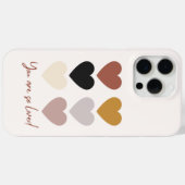 Coques Case-Mate iPhone Boho Hearts Love Positive Citation Vous êtes si ai (Verso (horizontal))