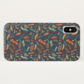 Coques Case-Mate iPhone Boho Hippie Motif de plume (Dos (Horizontal))