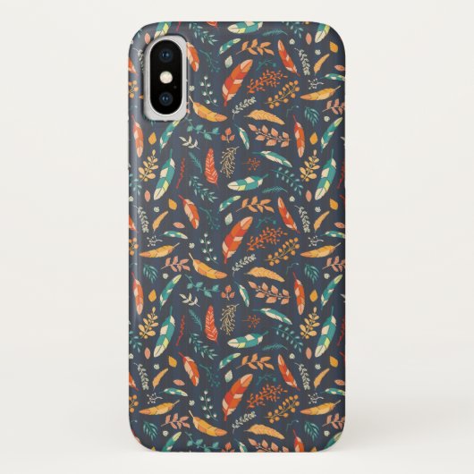 Coques Case-Mate iPhone Boho Hippie Motif de plume (Dos)