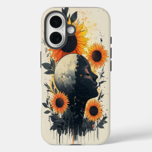 Coques iPhone 16 Boho Lunar Bloom Téléphone Case
